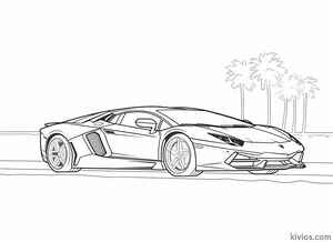 Lamborghini Aventador Coloring Page #327433605