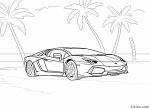 Lamborghini Aventador Coloring Page #338313758
