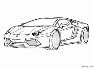 Lamborghini Aventador Coloring Page #428616697