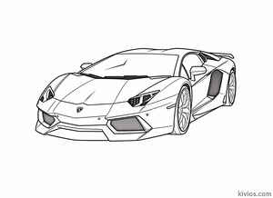 Lamborghini Aventador Coloring Page #56403635