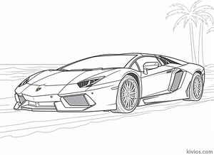 Lamborghini Aventador Coloring Page #848415480