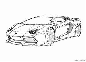 Lamborghini Aventador Coloring Page #859626687