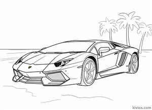 Lamborghini Aventador Coloring Page #869121133