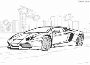 Lamborghini Aventador Coloring Page #93102833