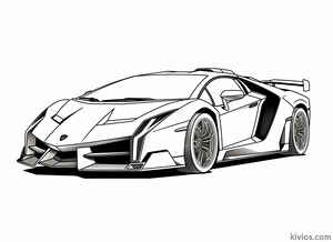 Lamborghini Veneno Coloring Page #1281517595