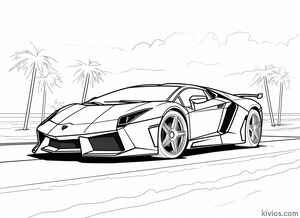 Lamborghini Veneno Coloring Page #1334211705