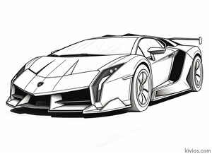 Lamborghini Veneno Coloring Page #1738413250