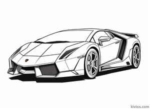 Lamborghini Veneno Coloring Page #1894324348