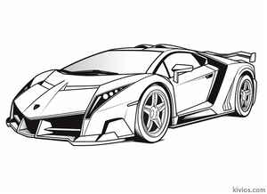Lamborghini Veneno Coloring Page #215121847