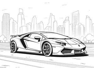 Lamborghini Veneno Coloring Page #2164531847