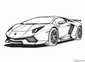 Lamborghini Veneno Coloring Page #2187522920