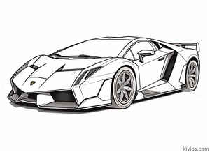 Lamborghini Veneno Coloring Page #2277327944