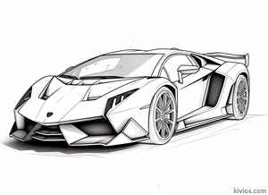 Lamborghini Veneno Coloring Page #2312327996
