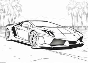 Lamborghini Veneno Coloring Page #251924551