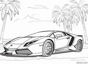 Lamborghini Veneno Coloring Page #252562454