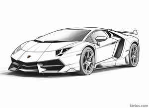 Lamborghini Veneno Coloring Page #2574812169