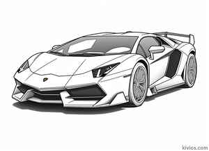 Lamborghini Veneno Coloring Page #283616175