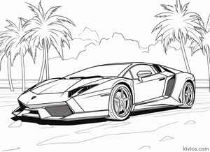 Lamborghini Veneno Coloring Page #2864430285