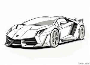 Lamborghini Veneno Coloring Page #3028616238