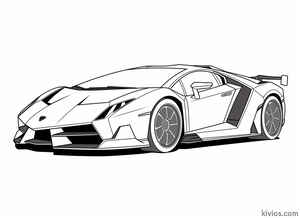 Lamborghini Veneno Coloring Page #3065913920