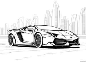 Lamborghini Veneno Coloring Page #34479057