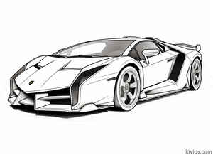 Lamborghini Veneno Coloring Page #517831684