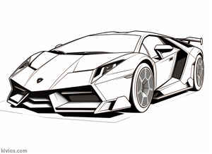 Lamborghini Veneno Coloring Page #552313462