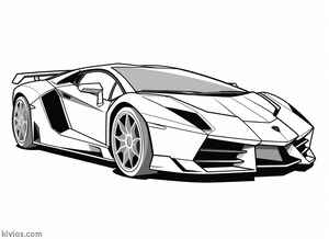 Lamborghini Veneno Coloring Page #562627384