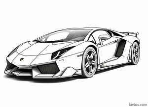 Lamborghini Veneno Coloring Page #755130211