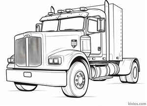 Mack Truck Coloring Page #1084024921