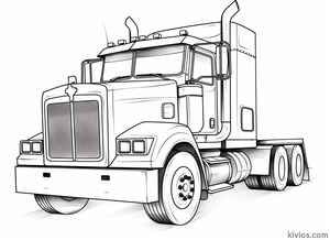 Mack Truck Coloring Page #1142232639