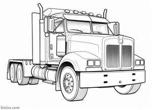 Mack Truck Coloring Page #1485119103