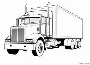 Mack Truck Coloring Page #1573311474