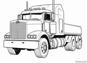 Mack Truck Coloring Page #159038479