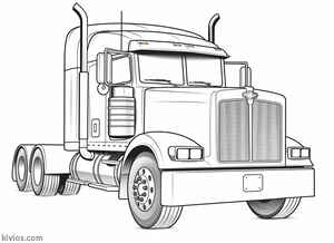 Mack Truck Coloring Page #1873111154