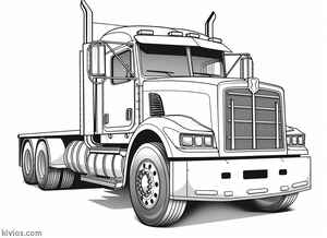Mack Truck Coloring Page #189041503