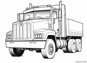 Mack Truck Coloring Page #198262836