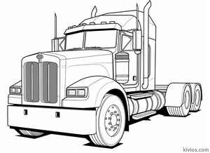 Mack Truck Coloring Page #20943287