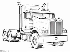 Mack Truck Coloring Page #2247523203