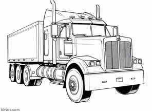 Mack Truck Coloring Page #2690928188