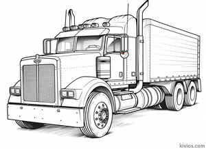 Mack Truck Coloring Page #2845032380