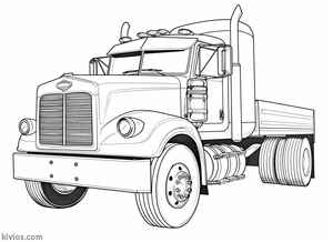 Mack Truck Coloring Page #554412378