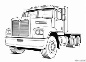 Mack Truck Coloring Page #694313505