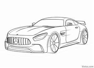 Mercedes Benz AMG Coloring Page #1026817596