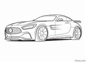 Mercedes Benz AMG Coloring Page #1174228140