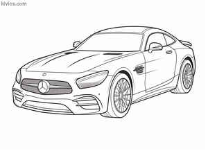 Mercedes Benz AMG Coloring Page #1921015640