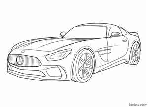 Mercedes Benz AMG Coloring Page #196114674