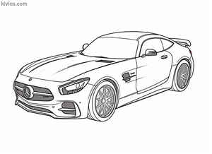 Mercedes Benz AMG Coloring Page #207829638