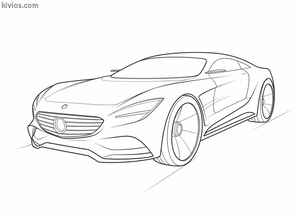 Mercedes Benz AMG Coloring Page #2272429158