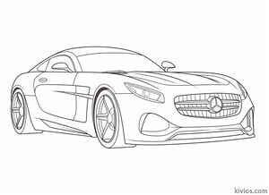 Mercedes Benz AMG Coloring Page #3144015948